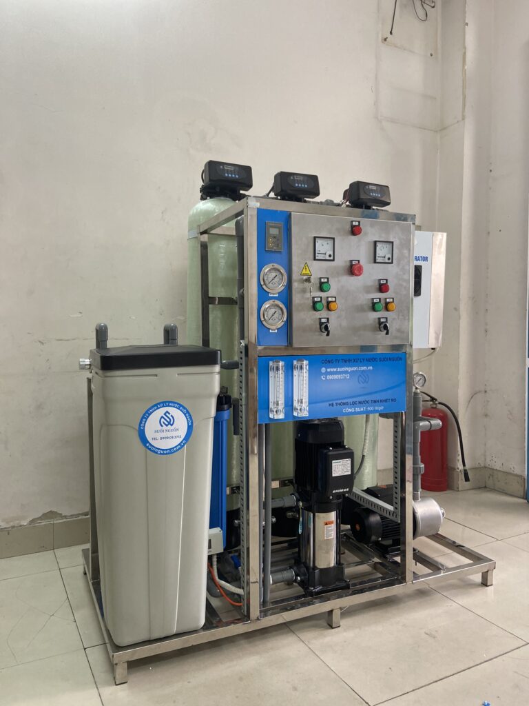 hệ thống lọc nước đóng bình công suất 500 lít/giờ
